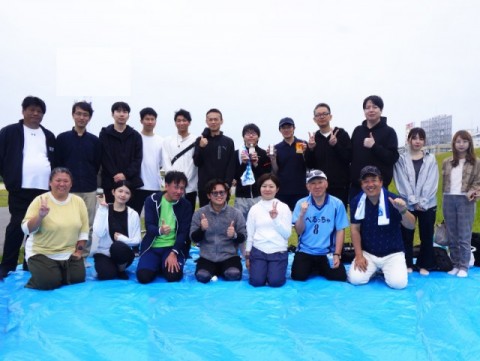 ランナー＆応援団で集合写真